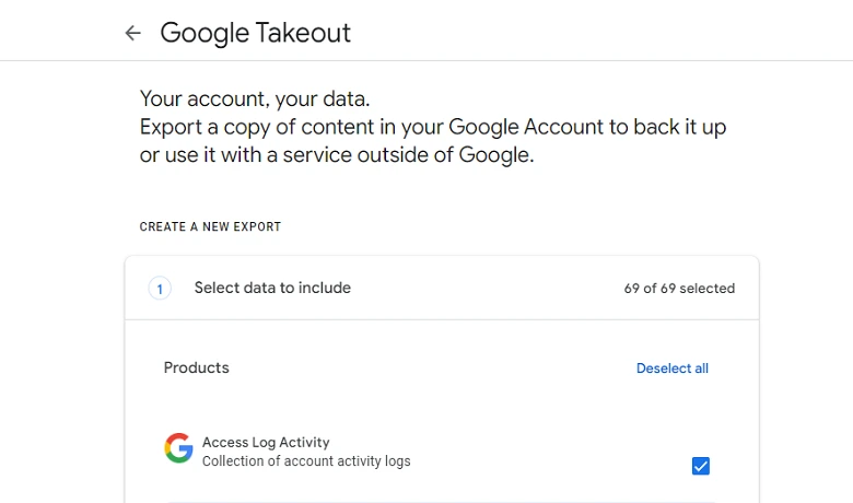 Google Takeout