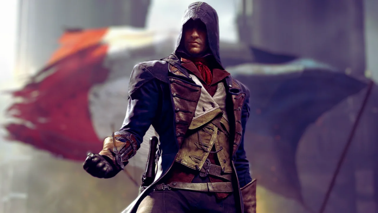 Imagem com protagonista da franquia Assassin’s Creed.