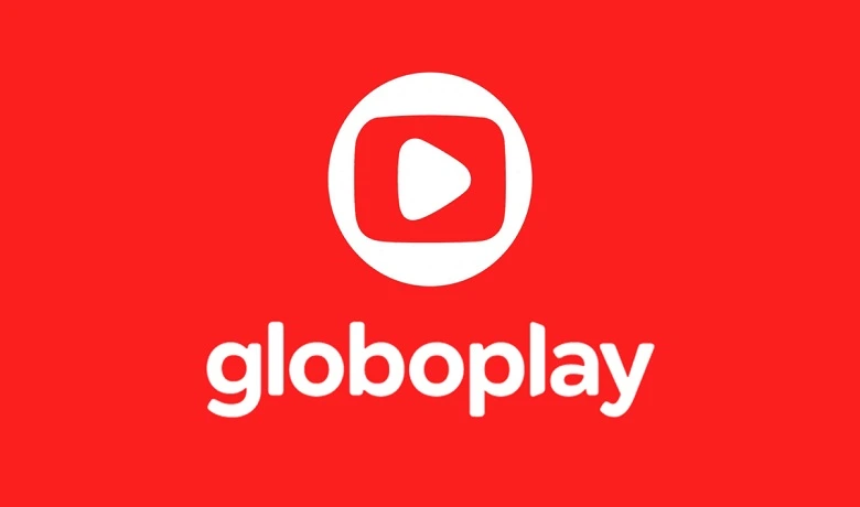 Globoplay logo on a red background