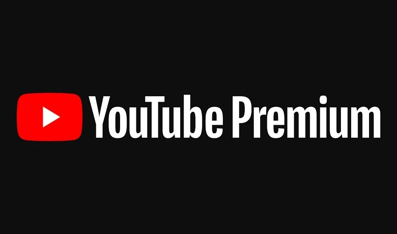 Official Youtube Premium logo on a black background