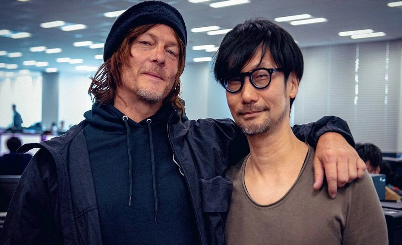 Hideo Kojima et Norman Reedus, l'acteur qui a joué Sam Porter dans Death Stranding.