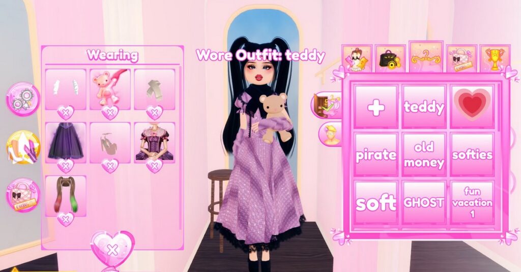 Image with the Dress to Impress game panel