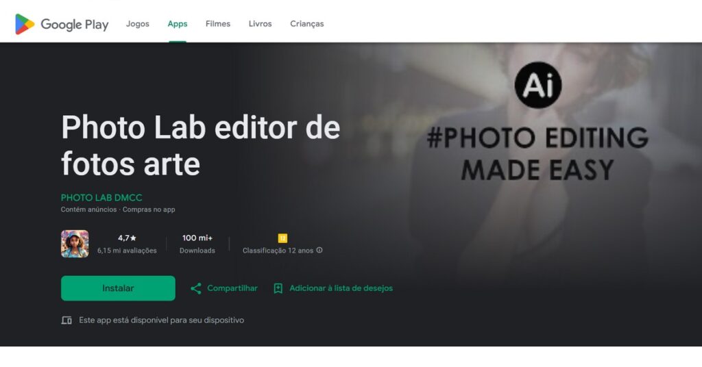 Imagen de la aplicación para cambiar el color de ojos, disponible en Google Play