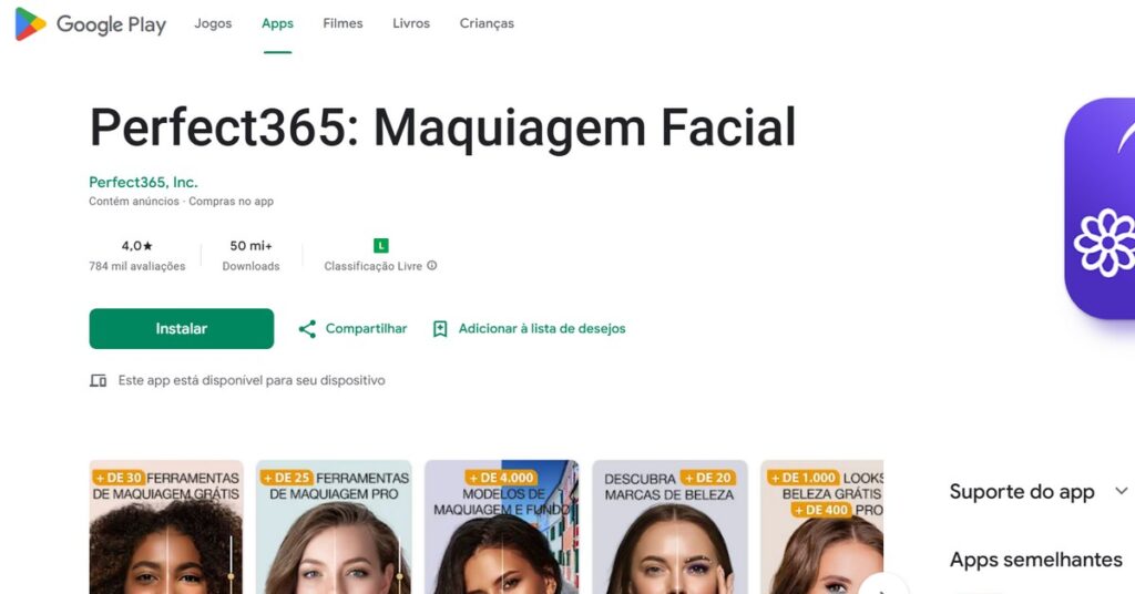 Imagen de la aplicación para cambiar el color de ojos, disponible en Google Play