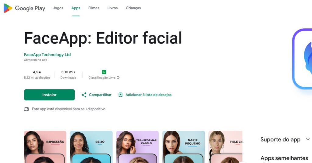 Imagen de la aplicación para cambiar el color de ojos, disponible en Google Play