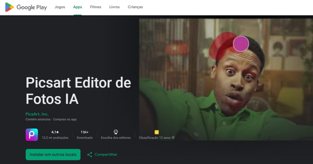 Imagen de la aplicación para cambiar el color de ojos, disponible en Google Play