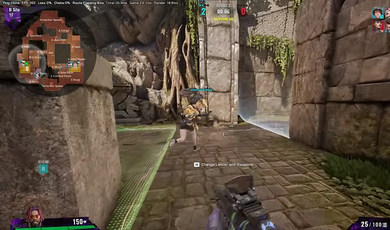 Two Fragepunk players seconds before the round starts