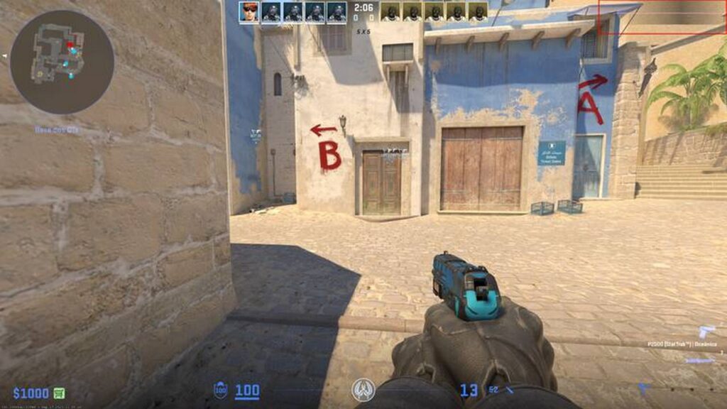 Image showing the battlefield in first person