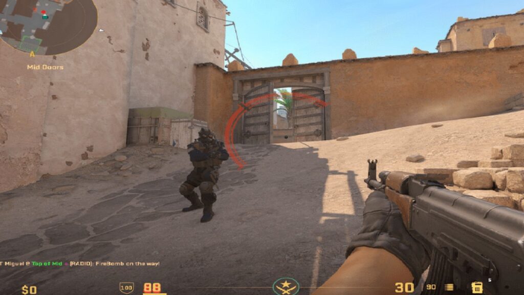 Image showing the game with a different screen size