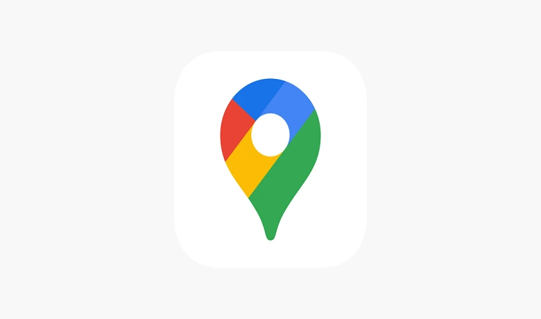 Logo do aplicativo Google Maps na loja de aplicativos da Apple