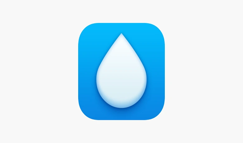 Logo do aplicativo WaterMinder na loja de aplicativos da Apple. apps para te lembrar de beber água