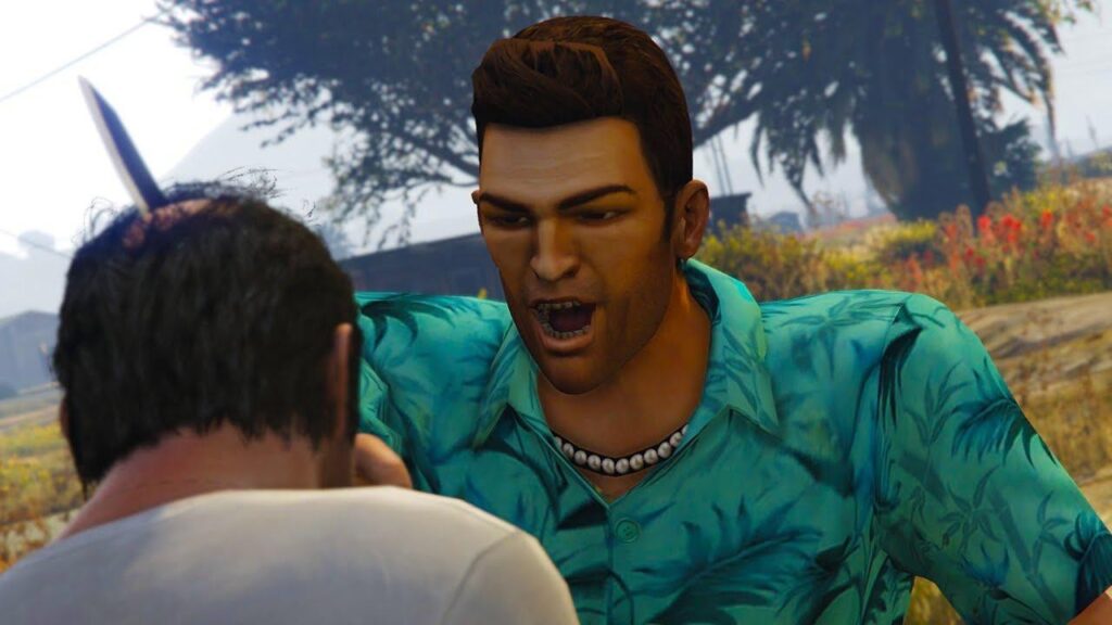 Imagem mostrando o personagem Tommy Vercetti