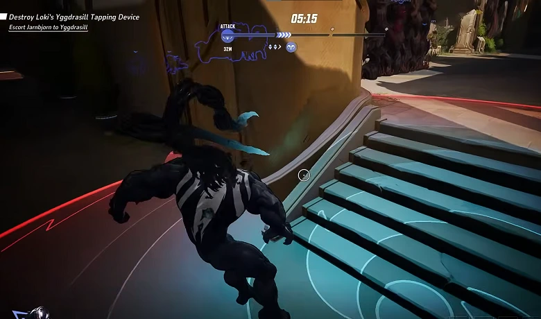 Venom se retire pendant le combat dans Marvel Rivals